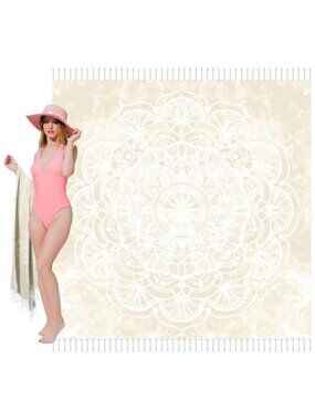 XXL Turkish Beach Towel Blanket Oversized Sandproof Cotton Boho Picnic Throw